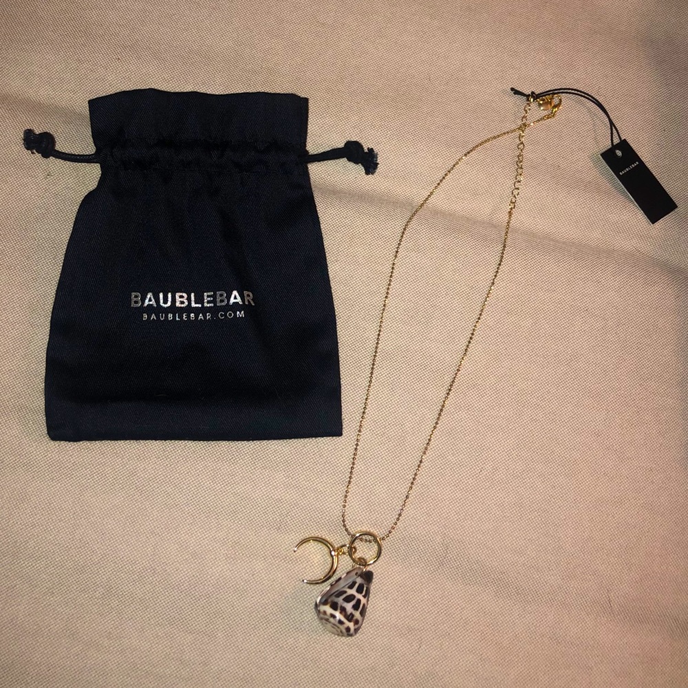 BAUBLEBAR GOLD CONCH SHELL NECKLACE